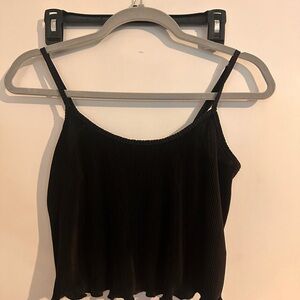 Crop flowy tank